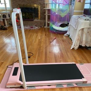Mini pink treadmill
